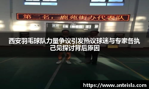 西安羽毛球队力量争议引发热议球迷与专家各执己见探讨背后原因